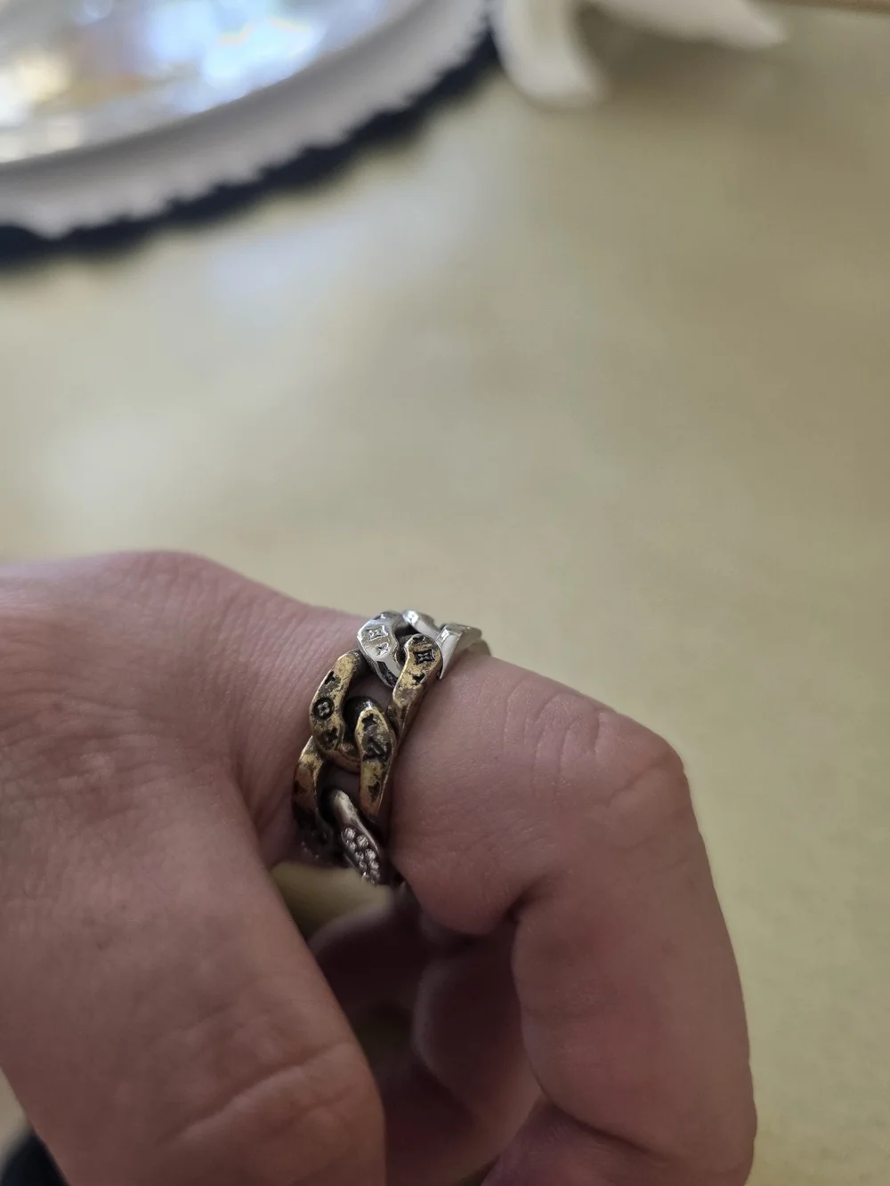 Vuitton  Chain Cuban Link Ring - Women Jewelry